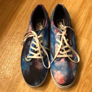 Vans galaxy print shoes
